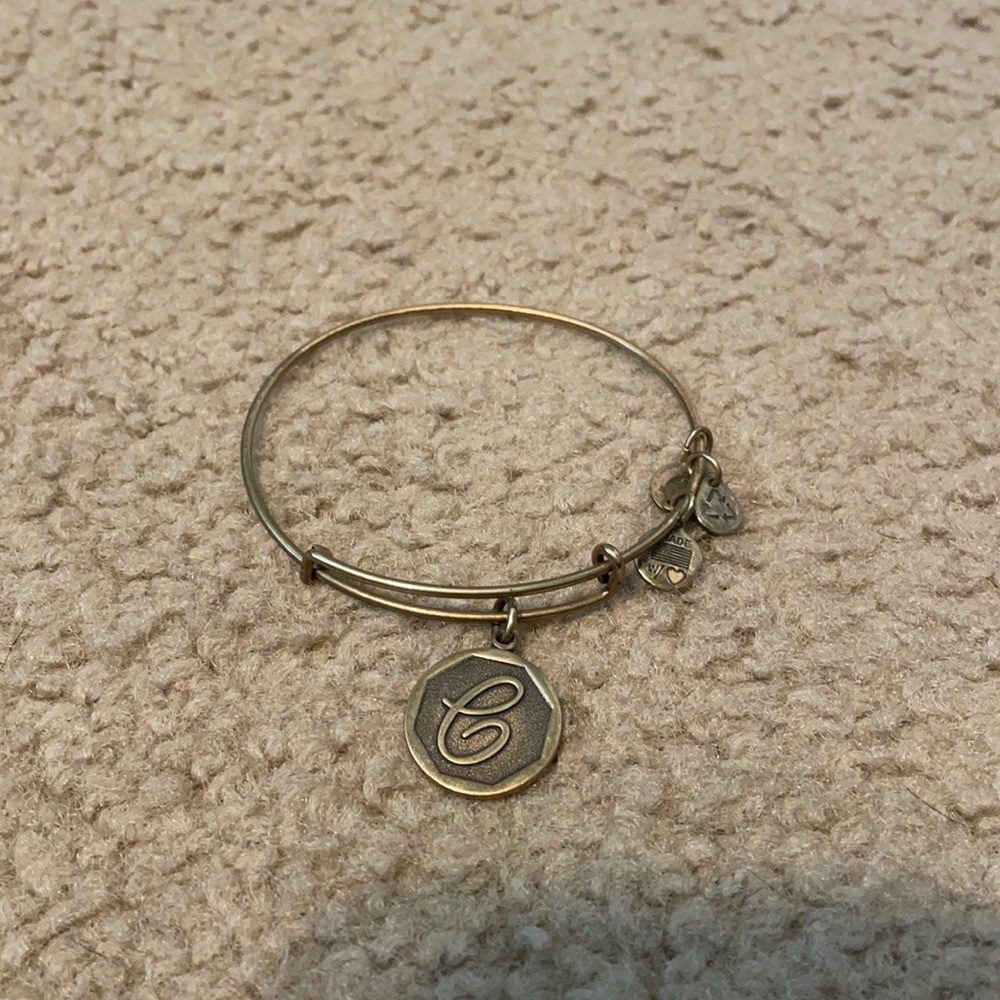 Alex and Ani C charm bracelet.